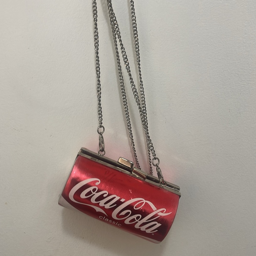 Coca-Cola classic Red Can Purse with Silver Chain